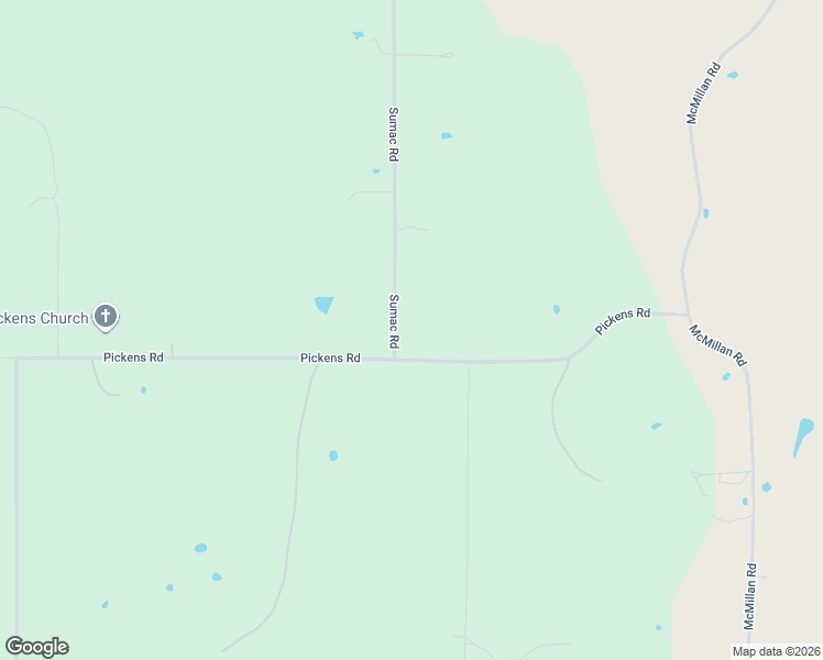 map of restaurants, bars, coffee shops, grocery stores, and more near 17122 Sumac Road in Madill