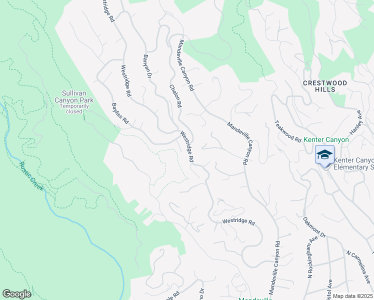 map of restaurants, bars, coffee shops, grocery stores, and more near 2027 Westridge Road in Los Angeles