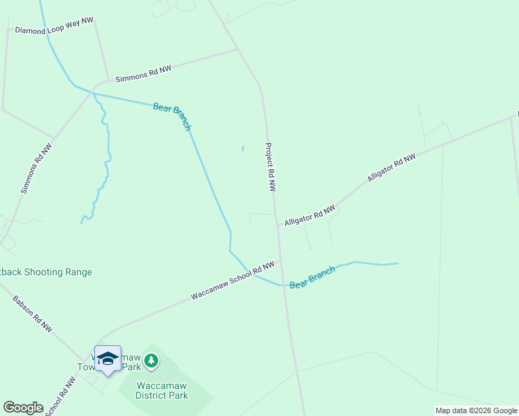 map of restaurants, bars, coffee shops, grocery stores, and more near 4295 Project Road Northwest in Ash