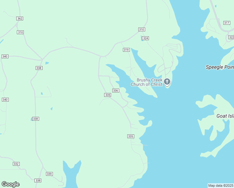 map of restaurants, bars, coffee shops, grocery stores, and more near 377 County Road 335 in Crane Hill