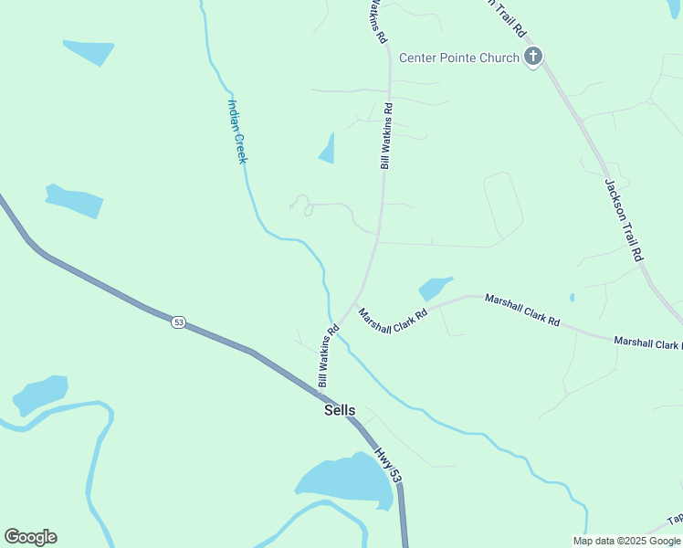 map of restaurants, bars, coffee shops, grocery stores, and more near 357 Bill Watkins Road in Hoschton