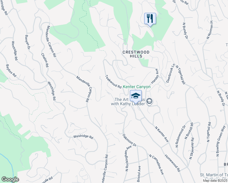 map of restaurants, bars, coffee shops, grocery stores, and more near 816 Glenmere Way in Los Angeles