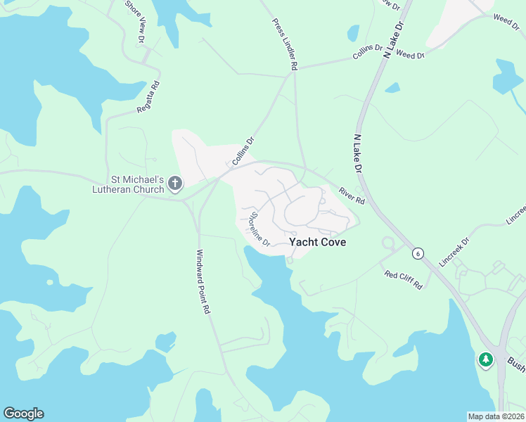 map of restaurants, bars, coffee shops, grocery stores, and more near 201 Shoreline Drive in Columbia