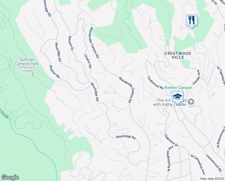 map of restaurants, bars, coffee shops, grocery stores, and more near 13167 Boca De Canon Lane in Los Angeles