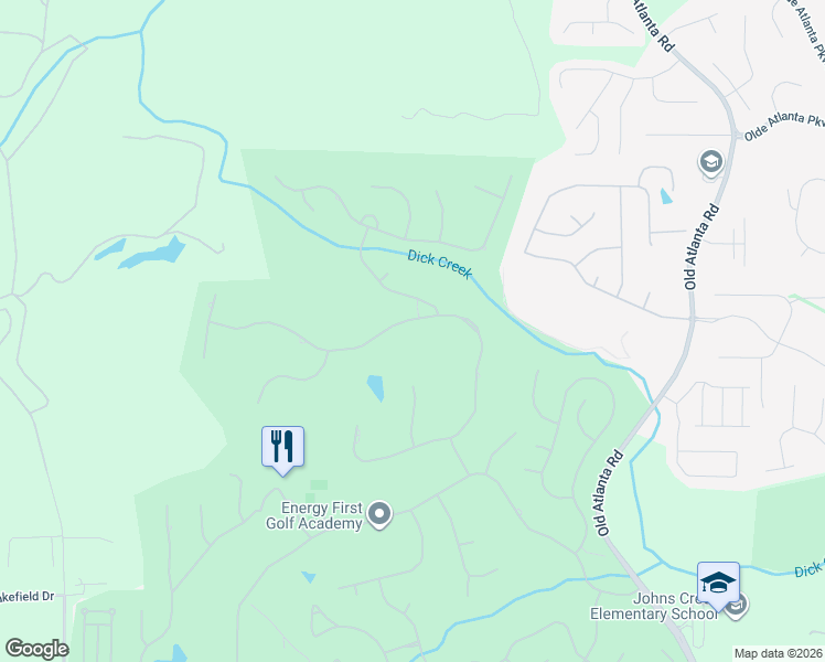 map of restaurants, bars, coffee shops, grocery stores, and more near 8435 Saint Marlo Fairway Drive in Duluth