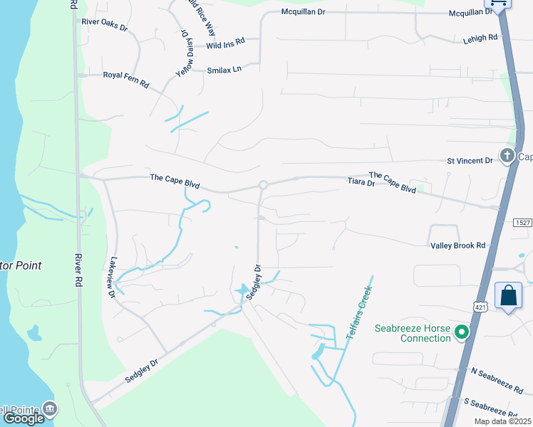 map of restaurants, bars, coffee shops, grocery stores, and more near 516 Linksider Drive in Wilmington