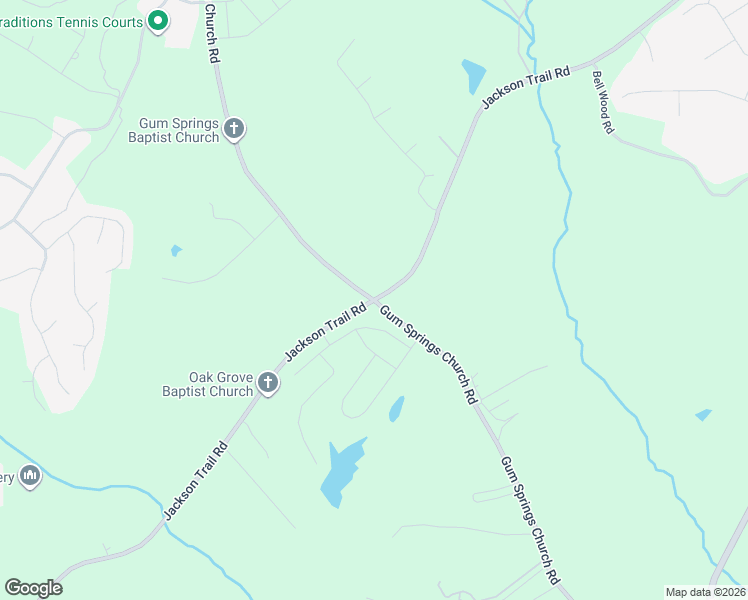 map of restaurants, bars, coffee shops, grocery stores, and more near 1767 Gum Springs Church Road in Jefferson