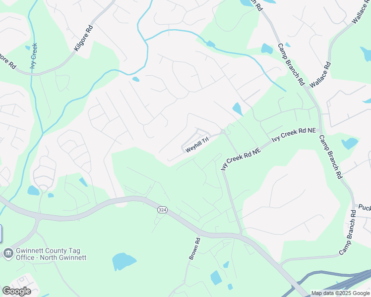 map of restaurants, bars, coffee shops, grocery stores, and more near 2622 Pearl Ridge Trace in Buford