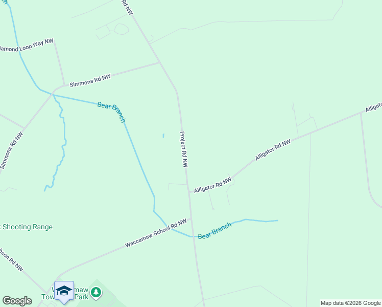 map of restaurants, bars, coffee shops, grocery stores, and more near 4326 Project Road Northwest in Ash