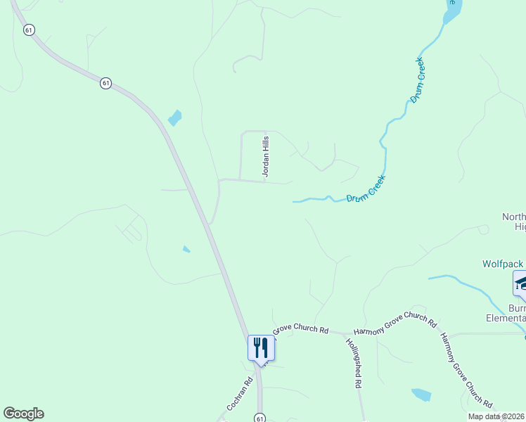 map of restaurants, bars, coffee shops, grocery stores, and more near 11494 Cartersville Highway in Dallas