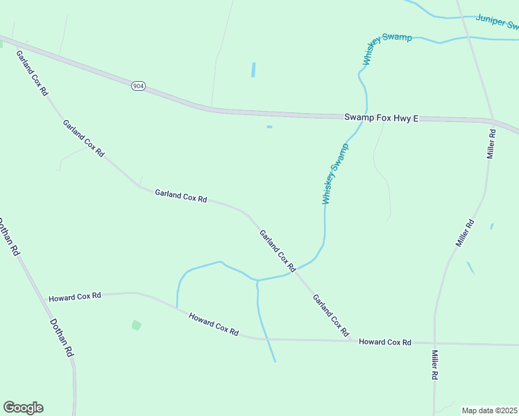 map of restaurants, bars, coffee shops, grocery stores, and more near 1185 Garland Cox Road in Tabor City