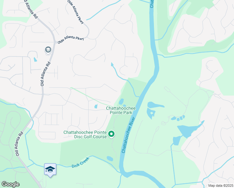 map of restaurants, bars, coffee shops, grocery stores, and more near 6090 Pennant Lane in Suwanee