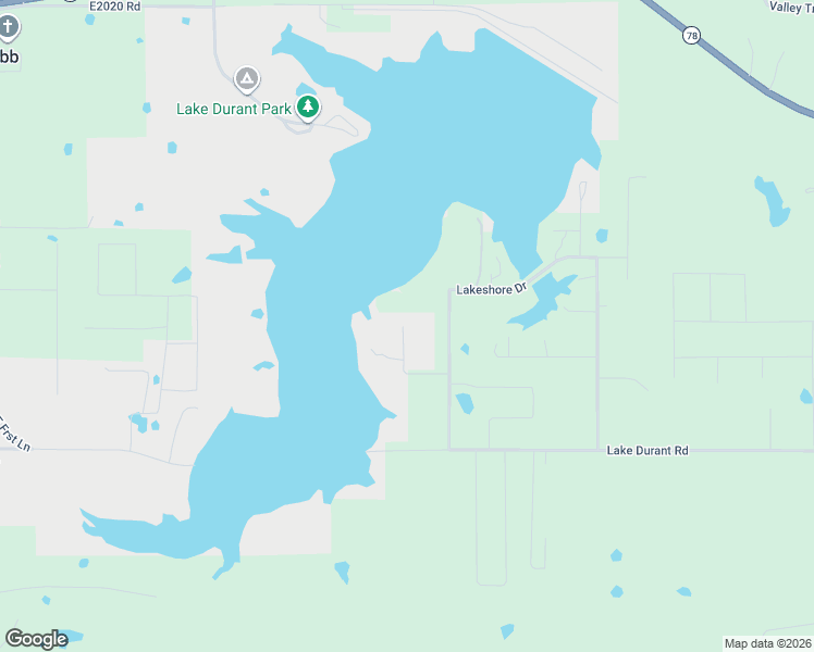 map of restaurants, bars, coffee shops, grocery stores, and more near 86 Swan Lane in Durant