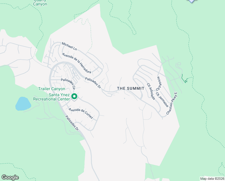 map of restaurants, bars, coffee shops, grocery stores, and more near 1402 El Bosque Court in Los Angeles