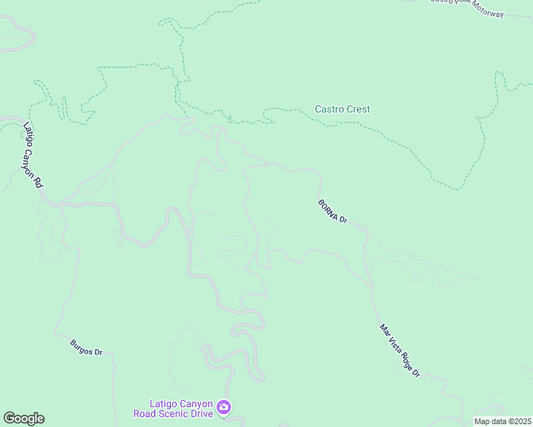 map of restaurants, bars, coffee shops, grocery stores, and more near 2302 Latigo Canyon Road in Malibu