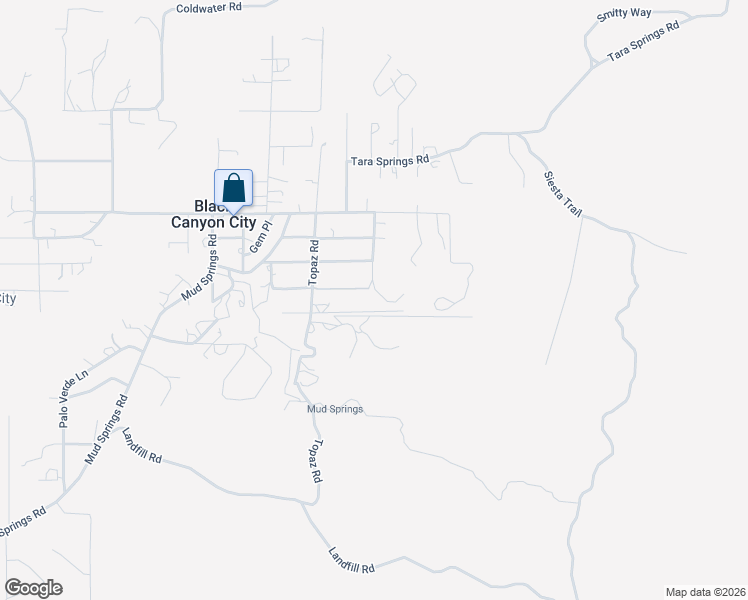 map of restaurants, bars, coffee shops, grocery stores, and more near 33650 Mountain View Road in Black Canyon City