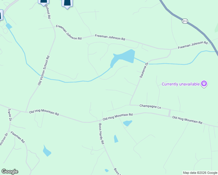 map of restaurants, bars, coffee shops, grocery stores, and more near 1036 Montrose Way in Hoschton