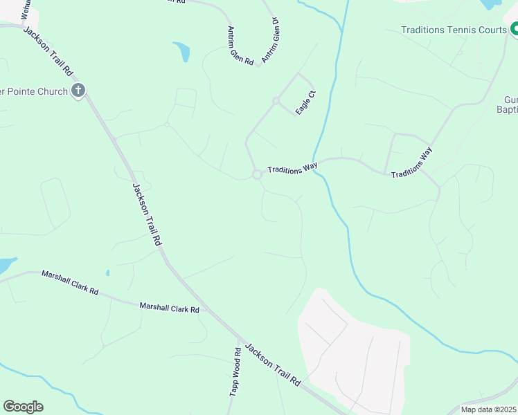 map of restaurants, bars, coffee shops, grocery stores, and more near 3139 Traditions Way in Jefferson