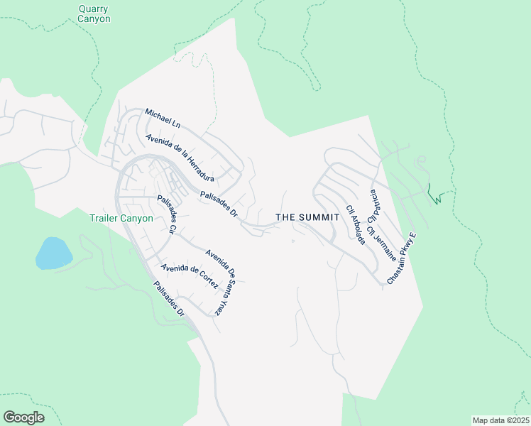 map of restaurants, bars, coffee shops, grocery stores, and more near 1443 Cuesta Linda Drive in Los Angeles