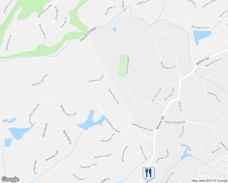 map of restaurants, bars, coffee shops, grocery stores, and more near 4865 Kettle River Point in Suwanee