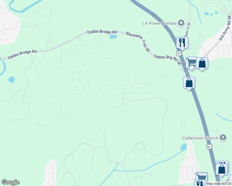 map of restaurants, bars, coffee shops, grocery stores, and more near 553 Rutledge Road in Acworth