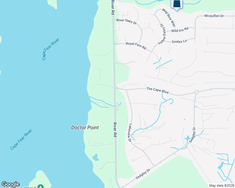 map of restaurants, bars, coffee shops, grocery stores, and more near 101-201 The Cape Boulevard in Wilmington