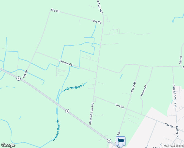 map of restaurants, bars, coffee shops, grocery stores, and more near 1233 Herman Road in Loris