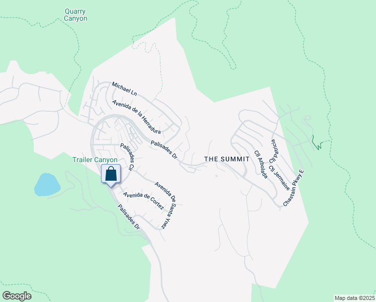 map of restaurants, bars, coffee shops, grocery stores, and more near 1429 El Bosque Court in Los Angeles
