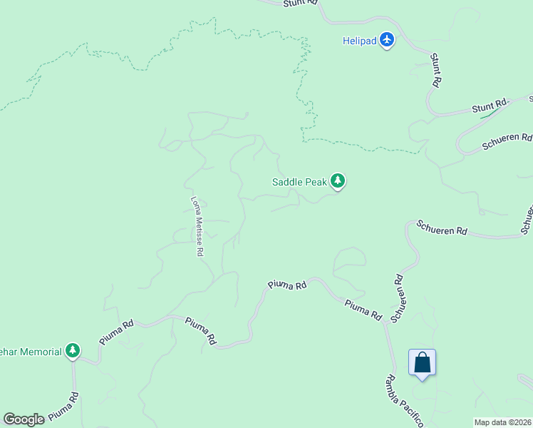 map of restaurants, bars, coffee shops, grocery stores, and more near 24754 West Saddle Peak Road in Malibu