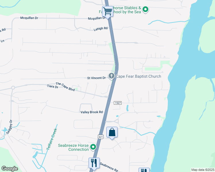 map of restaurants, bars, coffee shops, grocery stores, and more near 7308 Cassimir Pl in Wilmington