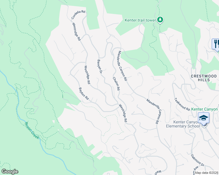 map of restaurants, bars, coffee shops, grocery stores, and more near 2167 Banyan Drive in Los Angeles