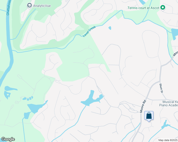 map of restaurants, bars, coffee shops, grocery stores, and more near 709 Middle Fork Trail in Suwanee