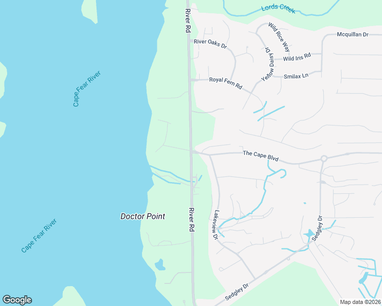 map of restaurants, bars, coffee shops, grocery stores, and more near 101 The Cape Boulevard in Wilmington