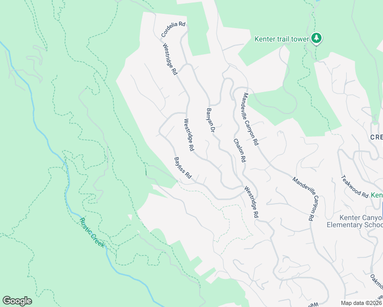 map of restaurants, bars, coffee shops, grocery stores, and more near 2255 Westridge Road in Los Angeles