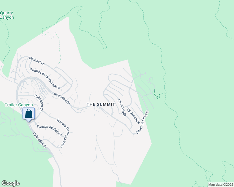 map of restaurants, bars, coffee shops, grocery stores, and more near 16750 Calle De Catalina in Los Angeles