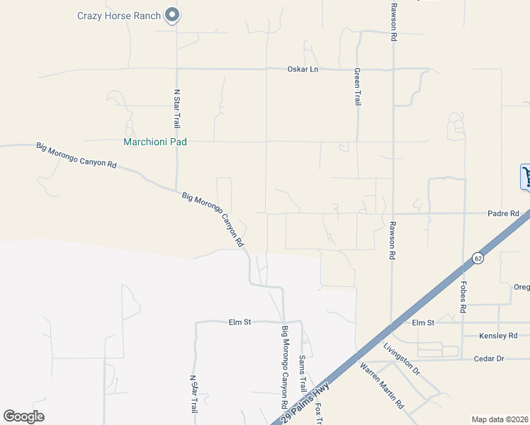 map of restaurants, bars, coffee shops, grocery stores, and more near Canyon Road in San Bernardino County