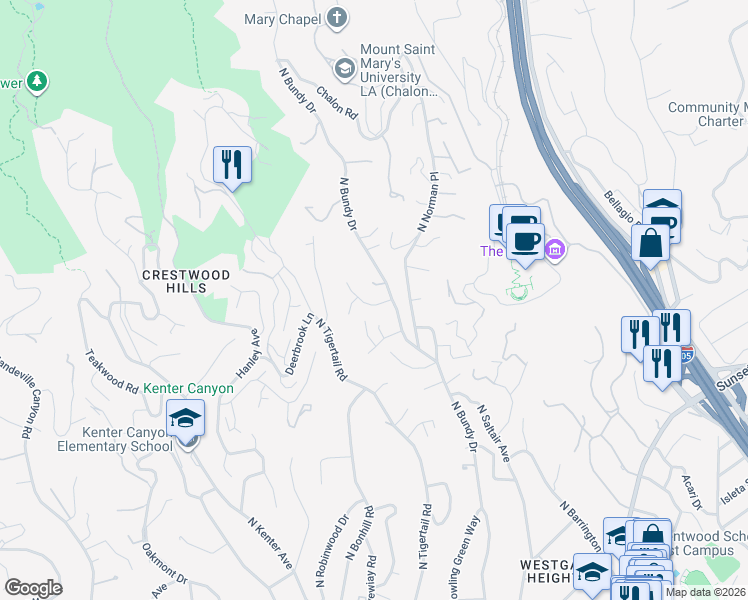 map of restaurants, bars, coffee shops, grocery stores, and more near 826 Majorca Place in Los Angeles