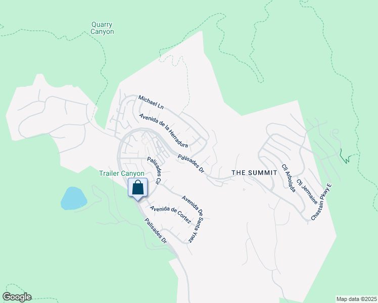 map of restaurants, bars, coffee shops, grocery stores, and more near 17138 Avenida de la Herradura in Los Angeles
