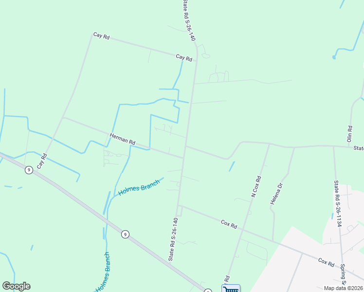 map of restaurants, bars, coffee shops, grocery stores, and more near 1233 Herman Road in Loris