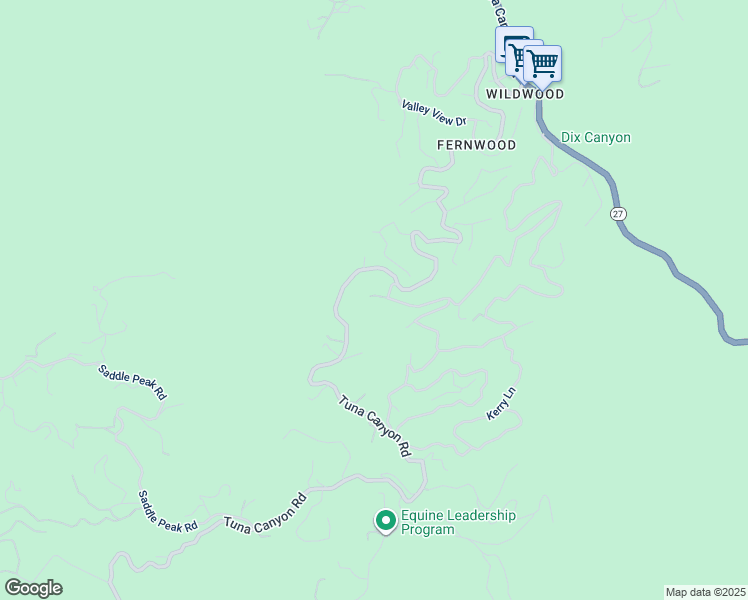 map of restaurants, bars, coffee shops, grocery stores, and more near 1527 Bainum Drive in Los Angeles County