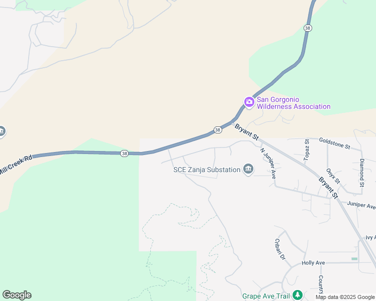 map of restaurants, bars, coffee shops, grocery stores, and more near 34524 Kadota Street in Yucaipa