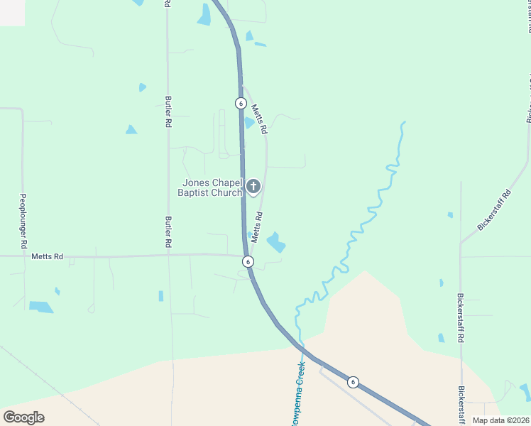 map of restaurants, bars, coffee shops, grocery stores, and more near 30144 Metts Road in Nettleton