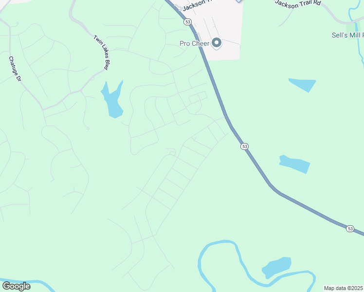 map of restaurants, bars, coffee shops, grocery stores, and more near 716 Crystal Lake Parkway in Hoschton