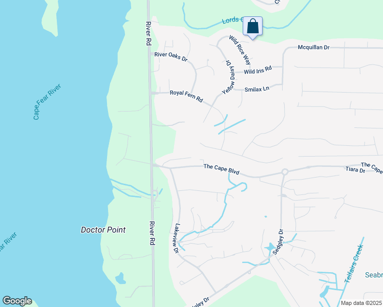 map of restaurants, bars, coffee shops, grocery stores, and more near 223 Rouen Court in Wilmington