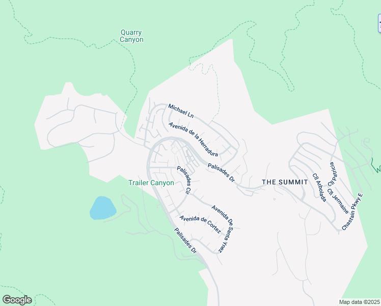 map of restaurants, bars, coffee shops, grocery stores, and more near 1758 Palisades Drive in Los Angeles