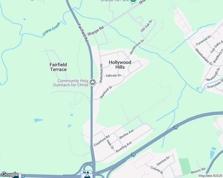 map of restaurants, bars, coffee shops, grocery stores, and more near 164 Stanford Street in Columbia