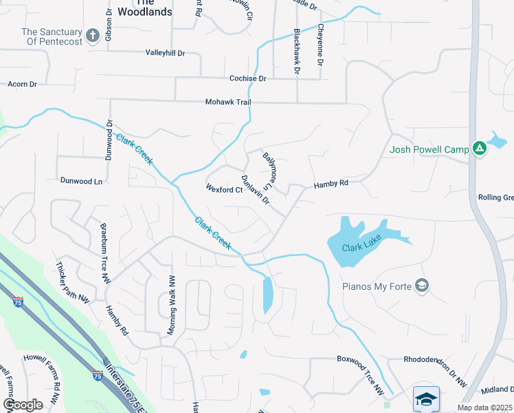 map of restaurants, bars, coffee shops, grocery stores, and more near 1772 Ascot Run Northwest in Acworth