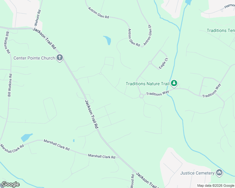 map of restaurants, bars, coffee shops, grocery stores, and more near 3229 Traditions Way in Jefferson