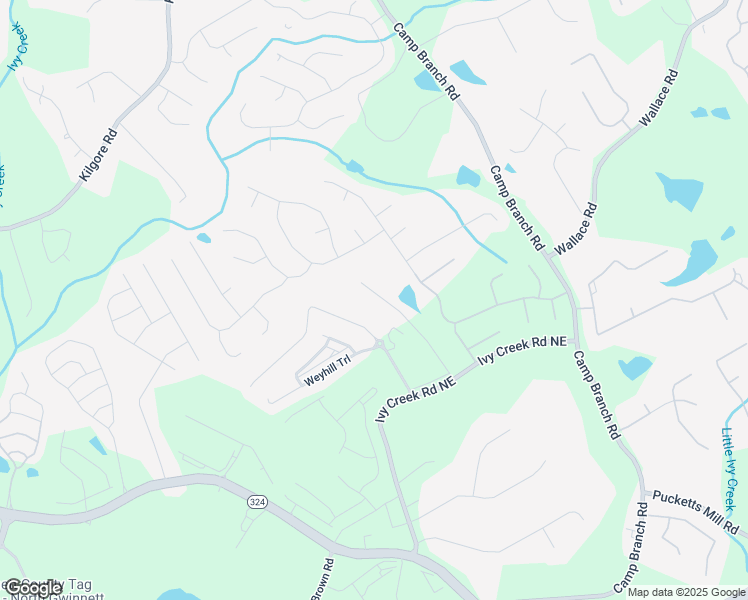map of restaurants, bars, coffee shops, grocery stores, and more near Stone Manor Drive Northeast in Buford