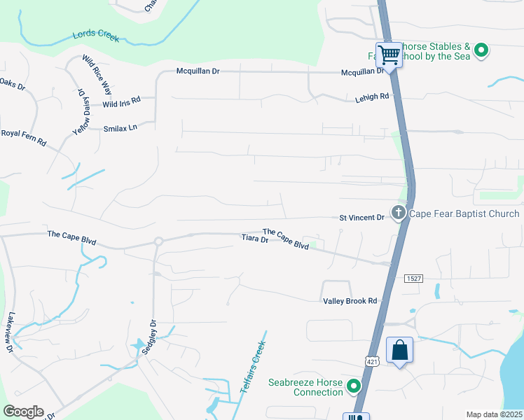 map of restaurants, bars, coffee shops, grocery stores, and more near 714 Catamaran Drive in Wilmington